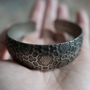 Adjustable boho cuff bracelet from Thailand one size fits all